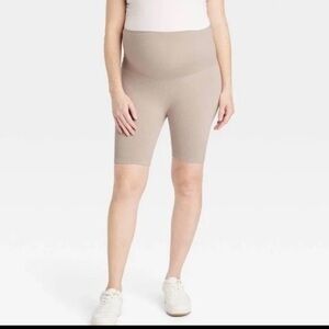 Ingrid & Isabel Beige Maternity Shorts